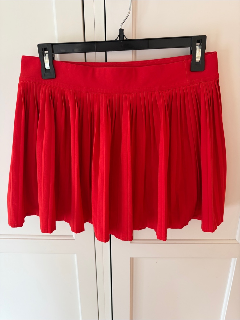 lululemon athletica Red Pleated Skater Skirt